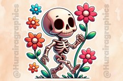 Floral Skull|Printable Animal Sticker Product Image 2