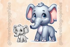 Elephant|Printable Animal Sticker Product Image 2