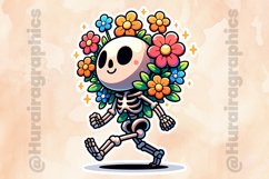 Floral Skull|Printable Animal Sticker Product Image 2