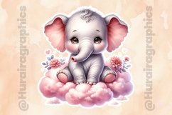 Elephant|Printable Animal Sticker Product Image 2