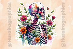 Floral Skull|Printable Animal Sticker Product Image 2