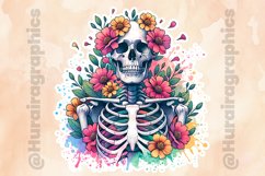 Floral Skull|Printable Animal Sticker Product Image 2