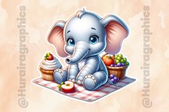 Elephant|Printable Animal Sticker Product Image 2