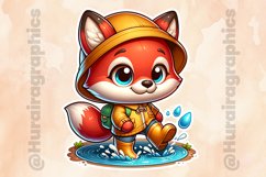 Fox|Printable Animal Sticker Product Image 2