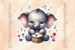 Elephant|Printable Animal Sticker Product Image 2