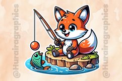 Fox|Printable Animal Sticker Product Image 2