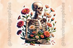Floral Skull|Printable Animal Sticker Product Image 2