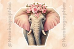Elephant|Printable Animal Sticker Product Image 2