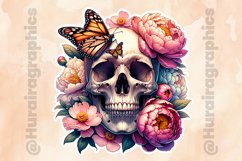 Floral Skull|Printable Animal Sticker Product Image 2