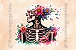 Floral Skull|Printable Animal Sticker Product Image 2