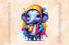 Elephant|Printable Animal Sticker Product Image 2