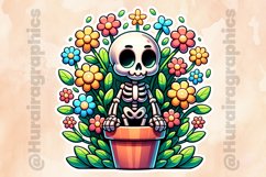 Floral Skull|Printable Animal Sticker Product Image 2