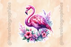 Flamingo|Printable Animal Sticker Product Image 2
