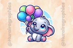 Elephant|Printable Animal Sticker Product Image 2