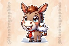 Donkey|Printable Animal Sticker Product Image 2