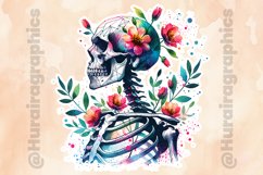 Floral Skull|Printable Animal Sticker Product Image 2