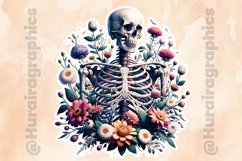 Floral Skull|Printable Animal Sticker Product Image 2