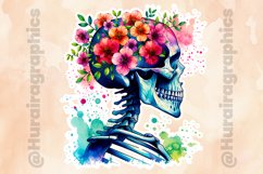 Floral Skull|Printable Animal Sticker Product Image 2