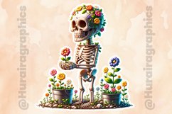 Floral Skull|Printable Animal Sticker Product Image 2