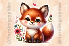 Fox|Printable Animal Sticker Product Image 2