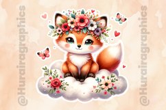 Fox|Printable Animal Sticker Product Image 2