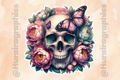 Floral Skull|Printable Animal Sticker Product Image 2