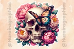 Floral Skull|Printable Animal Sticker Product Image 2