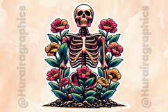 Floral Skull|Printable Animal Sticker Product Image 2