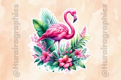 Flamingo|Printable Animal Sticker Product Image 2