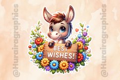 Donkey|Printable Animal Sticker Product Image 2