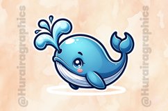 Whale|Printable Animal Sticker Product Image 2