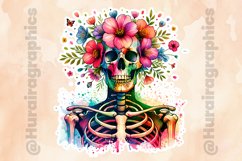 Floral Skull|Printable Animal Sticker Product Image 2