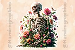 Floral Skull|Printable Animal Sticker Product Image 2