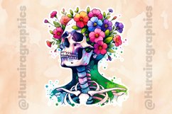 Floral Skull|Printable Animal Sticker Product Image 2