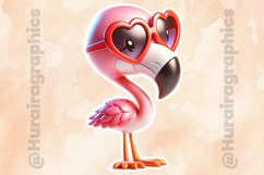 Flamingo|Printable Animal Sticker Product Image 2