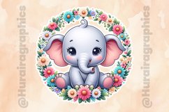 Elephant|Printable Animal Sticker Product Image 2