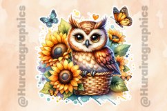 Owl|Printable Animal Sticker Product Image 2