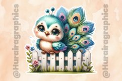 Peacock|Printable Animal Sticker Product Image 2