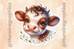 Cow|Printable Animal Sticker Product Image 2