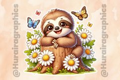 Sloth|Printable Animal Sticker Product Image 2