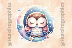 Owl|Printable Animal Sticker Product Image 2