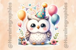 Owl|Printable Animal Sticker Product Image 2