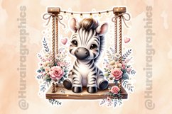Zebra|Printable Animal Sticker Product Image 2