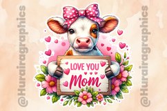 Cow|Printable Animal Sticker Product Image 2
