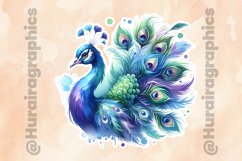 Peacock|Printable Animal Sticker Product Image 2