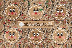 Gingerbread Sticker PNG Bundle | Christmas / Winter Product Image 2