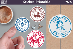 Christmas Stamp Sticker Printable Bundle | Special Delivery Product Image 12