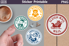 Christmas Stamp Sticker Printable Bundle | Special Delivery Product Image 3