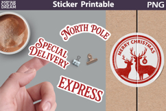Christmas Stamp Sticker Printable Bundle | Special Delivery Product Image 5