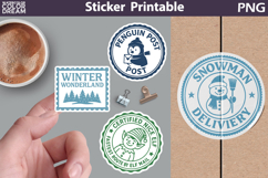 Christmas Stamp Sticker Printable Bundle | Special Delivery Product Image 8